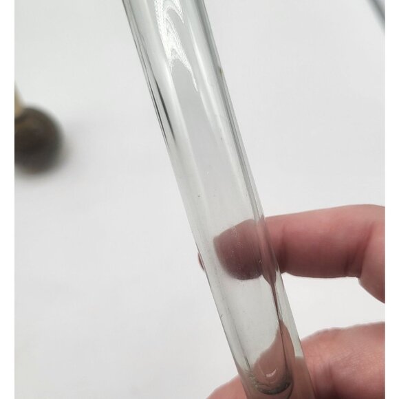 Vintage Mid Century Modern Bubble Art Glass Bud Vases Set of 2 - Picture 3 of 12